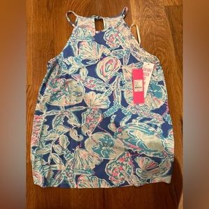 NWT Lilly Pulitzer Margot Top Blue Haven Small